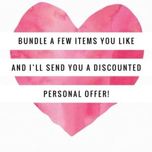 Bundle 1 or more and I’ll send an special offer 😊